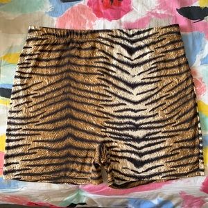 Animal Print Biker Shorts.